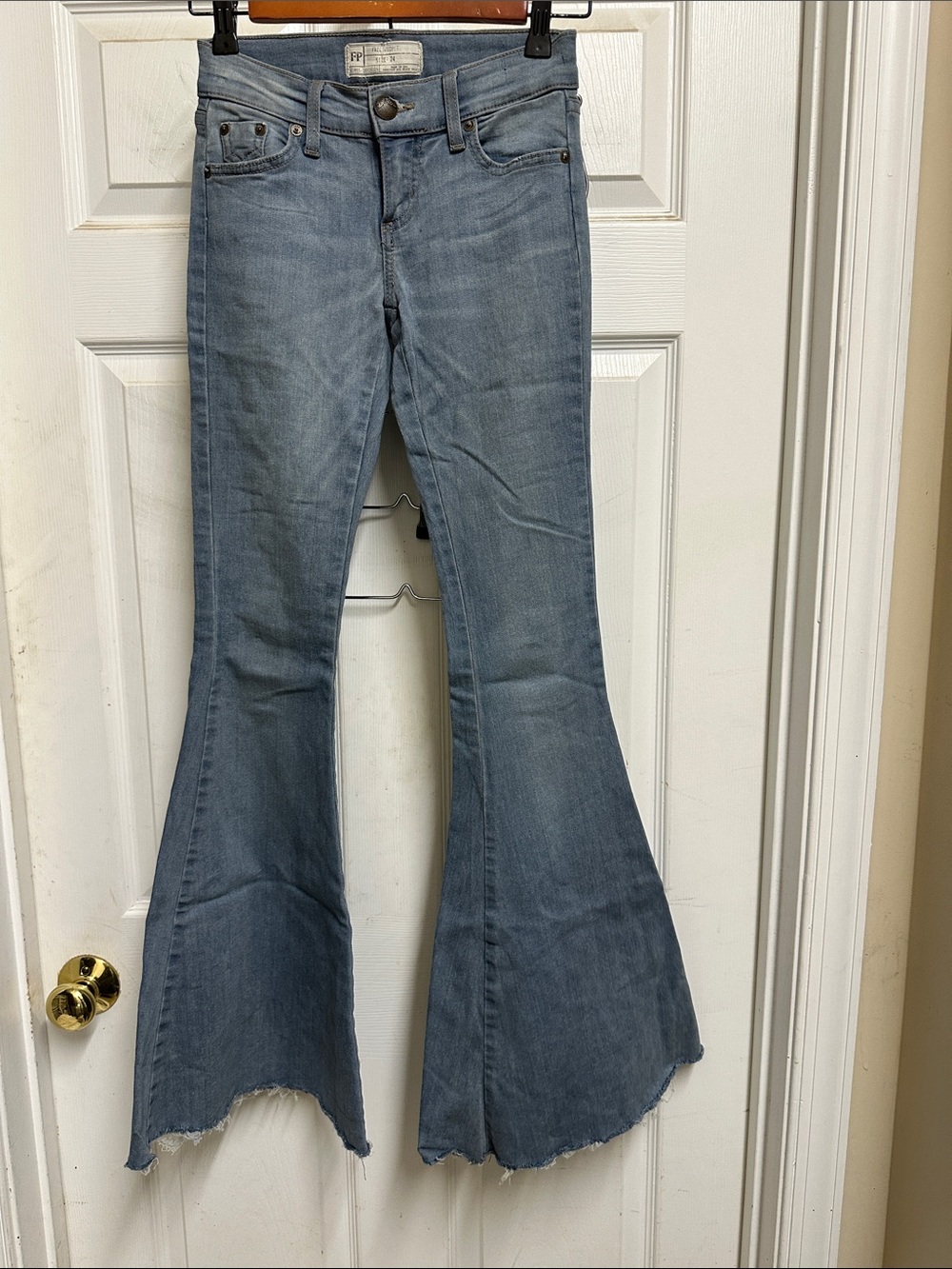 Free People Super Flare Jeans.